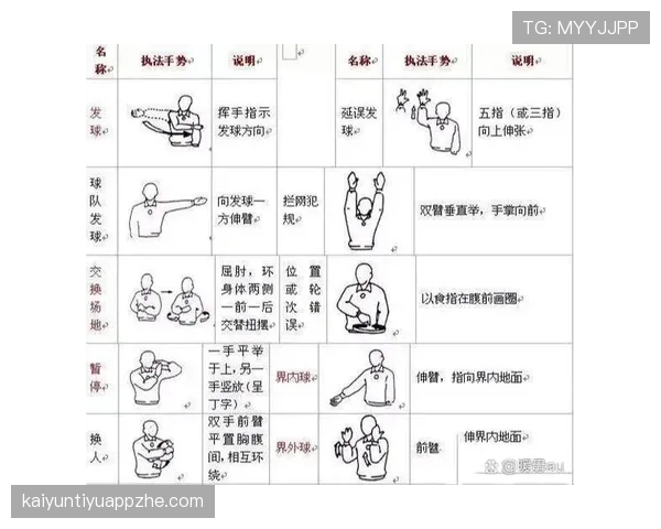 新手裁判必学：解析这10种裁判手势的实战应用